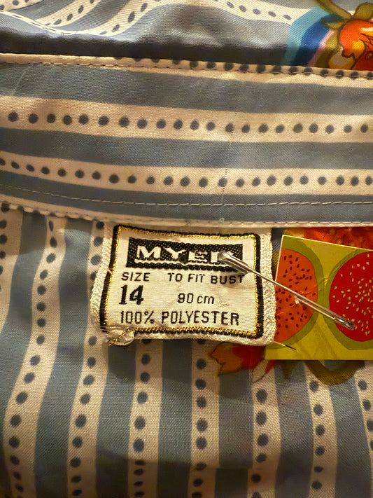 1970s Vintage Floral Blouse