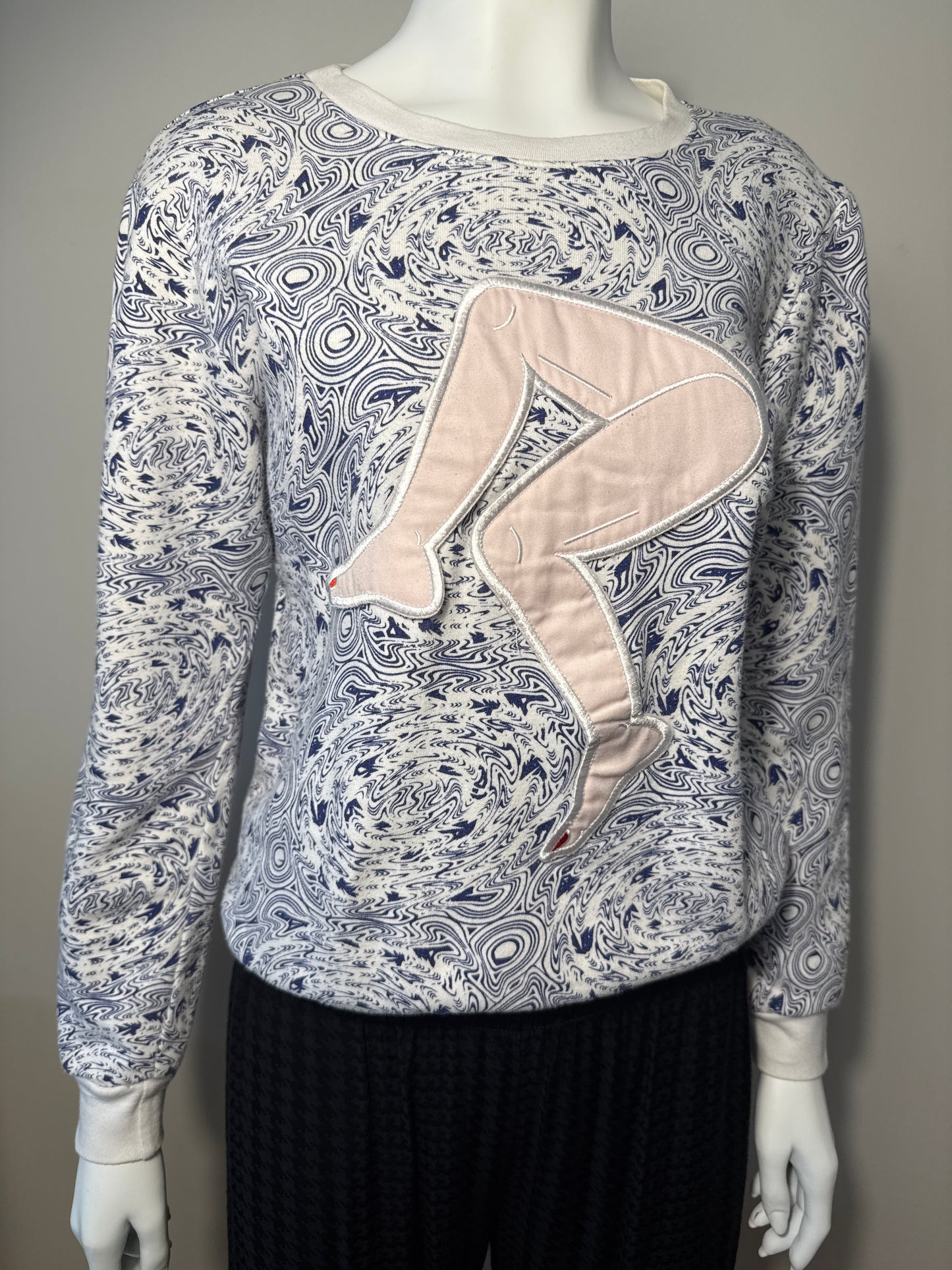 Psychedelic legs sweater