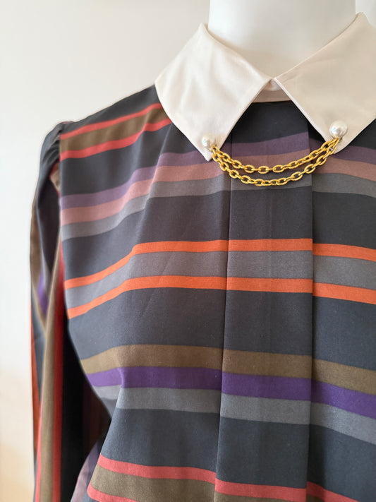 Kathy striped vintage dress