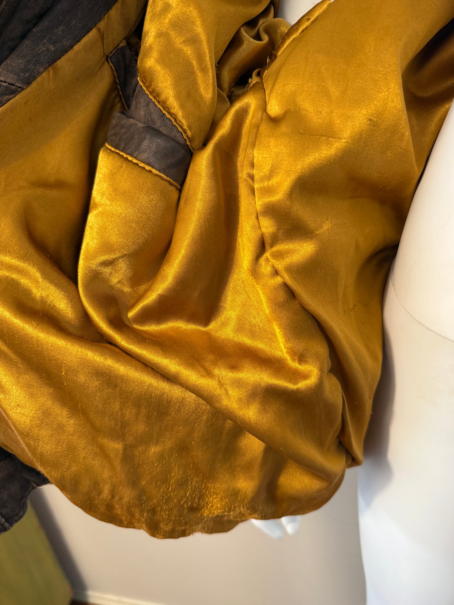 Vintage aviator leather jacket