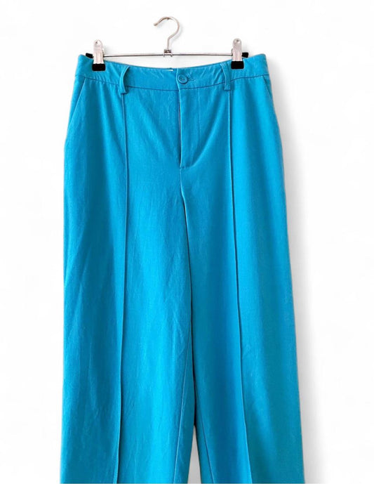 Mossman wide leg blue pant