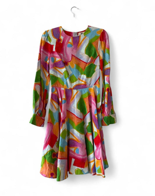 Gorman silk x linen colourful dress