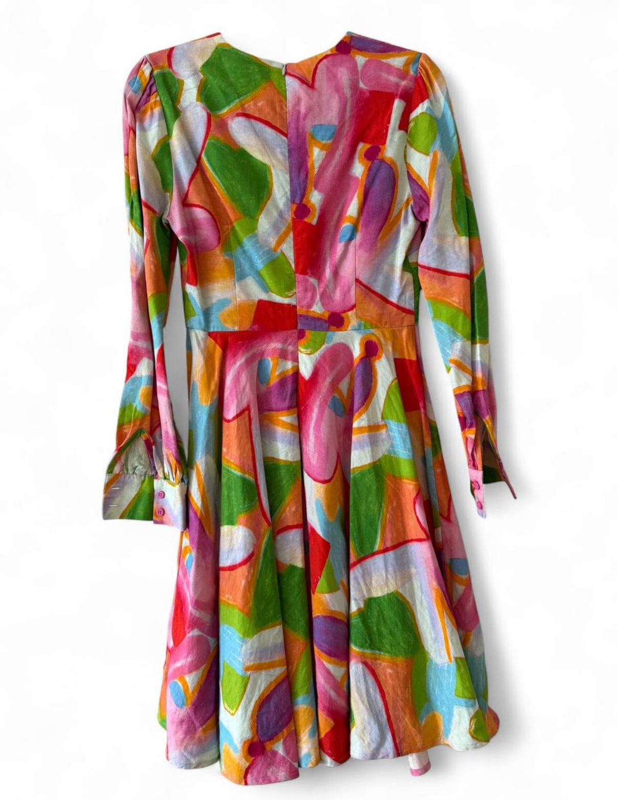 Gorman silk x linen colourful dress